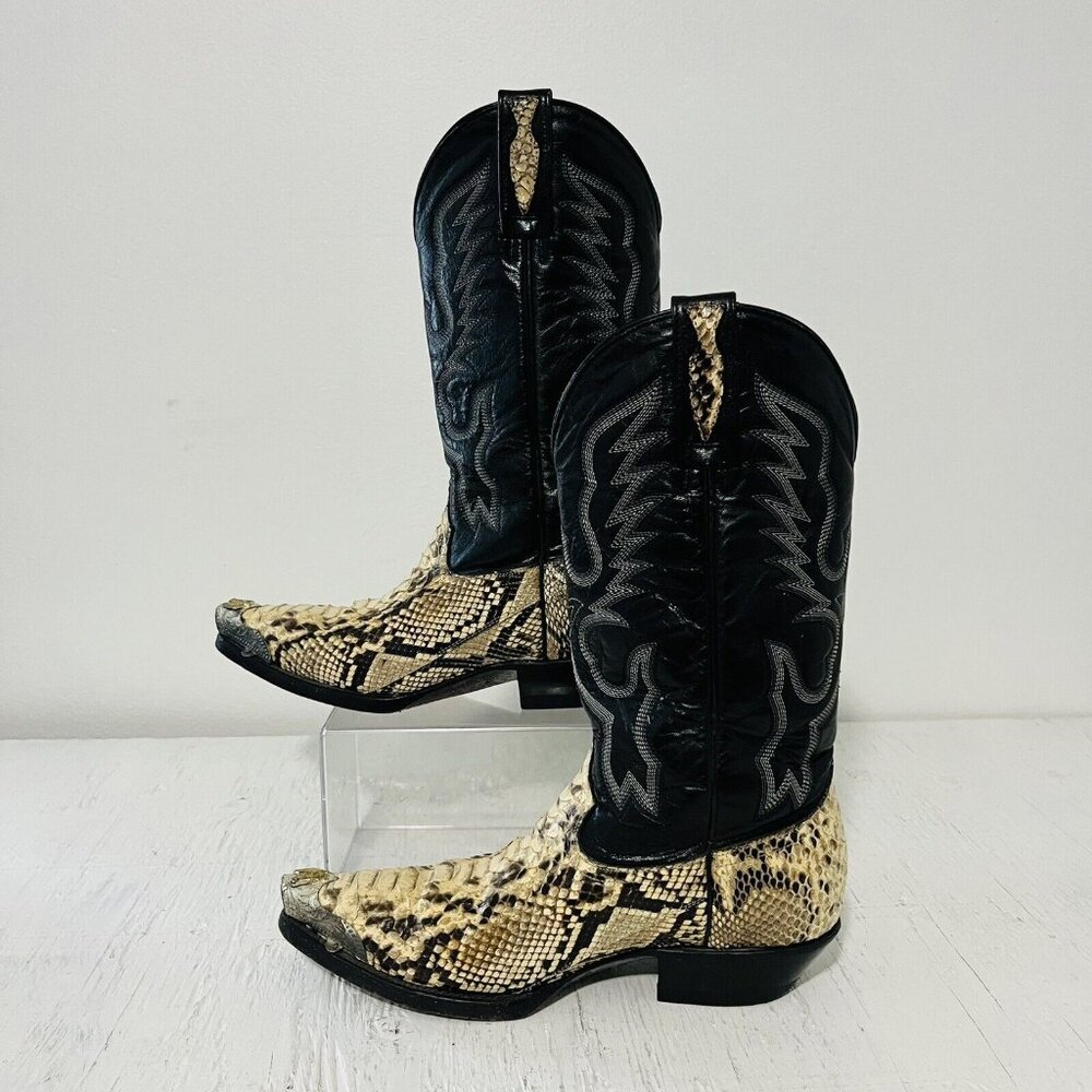 Dos De Oro Boots Python Two Tone J-Toe Casual Wes… - image 6